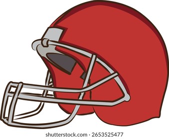 roter Baseballhelm, Seitenansicht