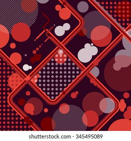 Red based abstract vector background.