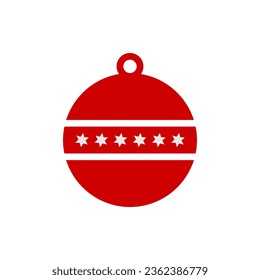 vector baudible rojo sobre fondo blanco