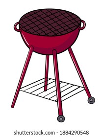 Roter Grill Brazier Doodle