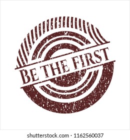 Red Be the first rubber grunge texture stamp