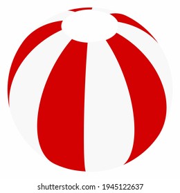 Red Beach Ball flat icon