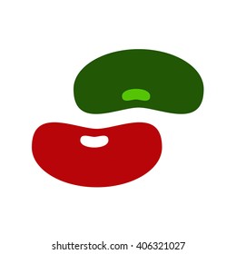 Red Bean and Green Bean Logo