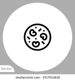 Red bean icon sign vector,Symbol, logo illustration for web and mobile