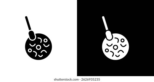 Red bean soup icon concept, vector illustration