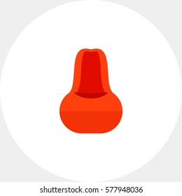 Red Beanbag Chair Icon
