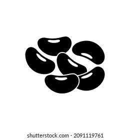 red beans icon, red beans vector sign symbol