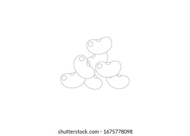 Red Beans Vector Illustration Of Vegetable