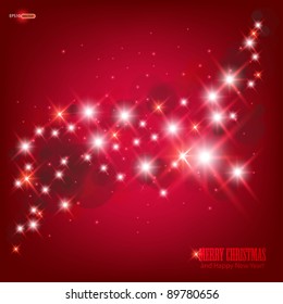 Red beautiful Christmas background.