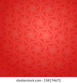 Red beautiful Christmas background. Christmas red vector background. Kaleidoscope geometric pattern. Vector Floral Seamless Tile (wallpaper, background, pattern, texture). Vector illustration. Eps 10