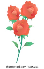 red beautiful flowers