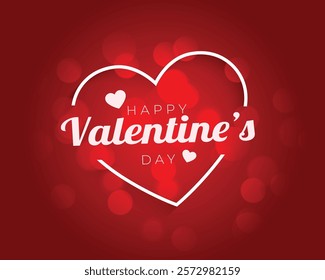 red beautiful valentines day background design