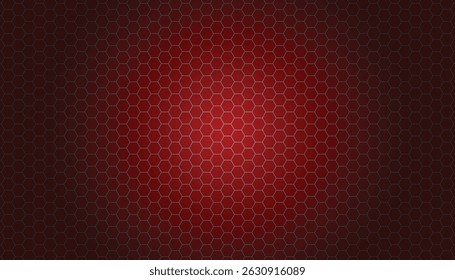 Red beehive background. bee honey shapes. mosaic cell sign or icon, hexagon, hexagonal raster. red gradation color