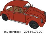 Red Beetle, Old car, beetle, vintage, car,means of transport, trasnportation
