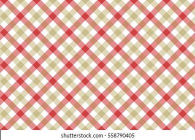 Color de fondo de textura de tela diagonal en color beige rojo sin fisuras. Ilustración vectorial. EPS 10.