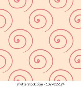 Red and beige geometric print. Seamless pattern for web, textile and wallpapers
