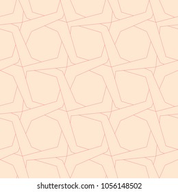 Red and beige geometric seamless pattern for web, textile and wallpapers