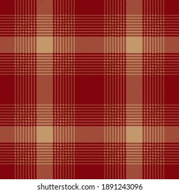Funda rústica roja y beige. Patrón de tartán para almohadas, camisas, manteles, papel, etc.
