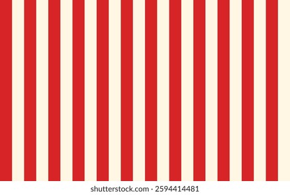 Red and beige stripes seamless background. Vector illustration.