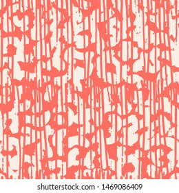Red and Beige tie dye seamless pattern.  Shibori seamless print. Watercolor hand drawn batik.  Handmade watercolour shirt tie dye pattern. Japan traditional tile. Rose and Beige shibori.