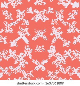 Red and Beige tie dye seamless pattern.  Shibori seamless print. Watercolor hand drawn batik.  Handmade watercolour shirt tie dye pattern. Japan traditional tile. Rose and Beige shibori.