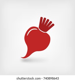 red bell pepper symbol. vector illustration - eps 10