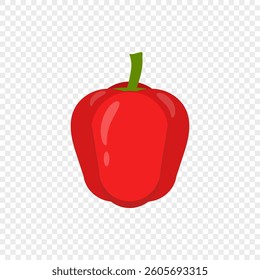 Red bell pepper vector illustration