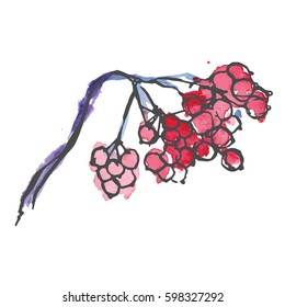 red berries on a branch