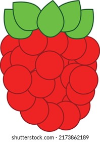 berry roja sobre fondo blanco, berry roja sobre fondo blanco, ilustración de berry roja vector de ilustración vector, icono de berry rojo vector de animación para sus necesidades de diseño