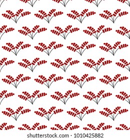 red berry seamless pattern