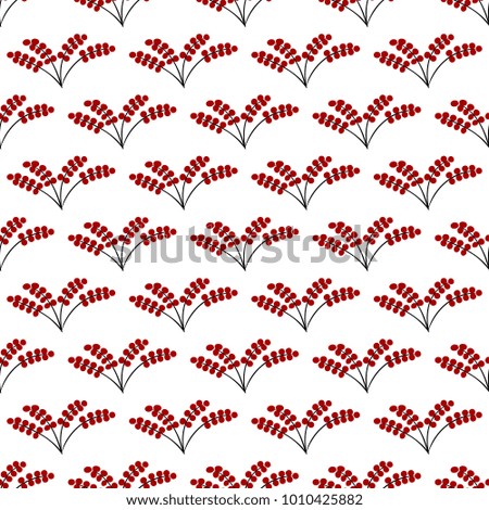 red berry seamless pattern