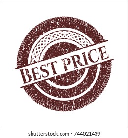 Red Best Price distressed rubber stamp