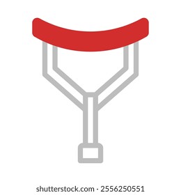 Red Bicycle Seat with Chrome Frame and Support