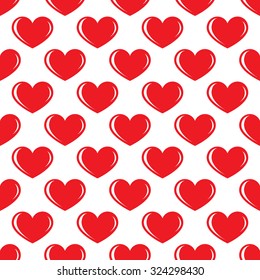 red big hearts seamless pattern on stock vector royalty free 324298430 shutterstock