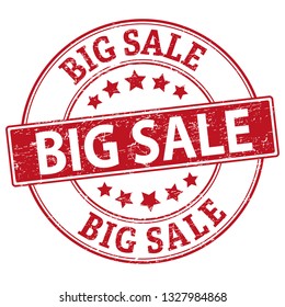 red big sale round grungy rubber stamp with stars
