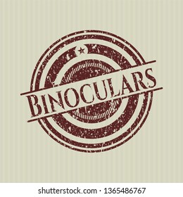 Red Binoculars distressed rubber texture