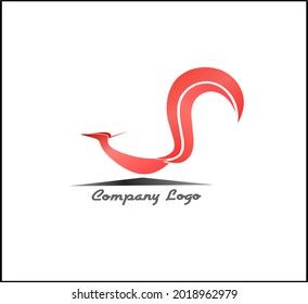 red bird logo for company or business