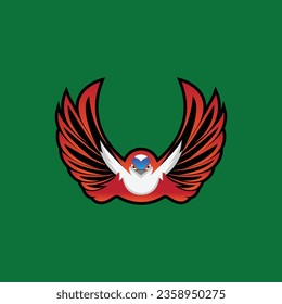 red bird logo design for e-sport or another