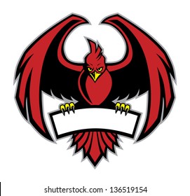 Red Bird Mascot