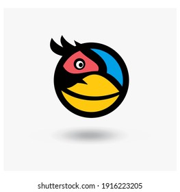 Red Bird Mascot Logo Symbol Idea For Toy Company