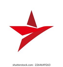 Red Bird Star Logo Icon