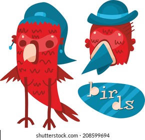 red birds set