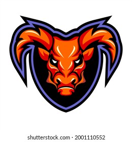 
RED BISON ESPORT LOGO VECTOR