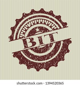 Red Bit distress rubber texture