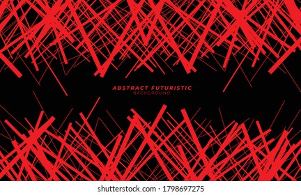 Red black Abstract background. Banner business design template. vector illustration