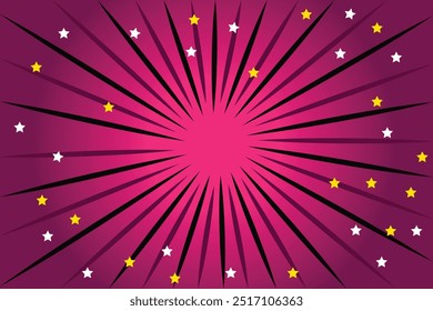 red and black abstract background. Comic banner design with copy space.