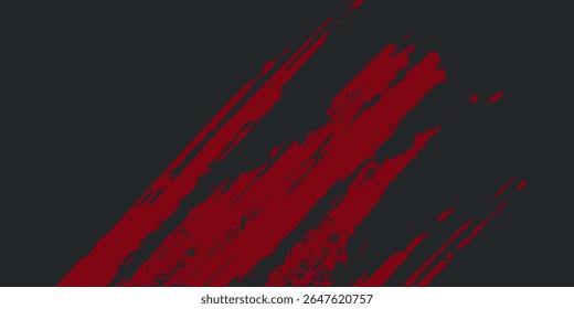  Fondo abstracto rojo y negro con efecto de pincel afligido.