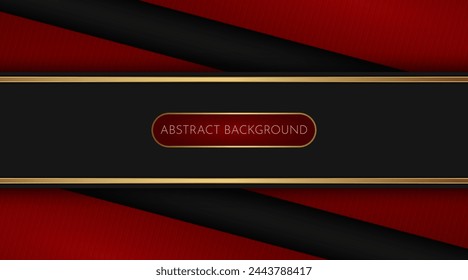 fondo abstracto rojo y negro con líneas de oro