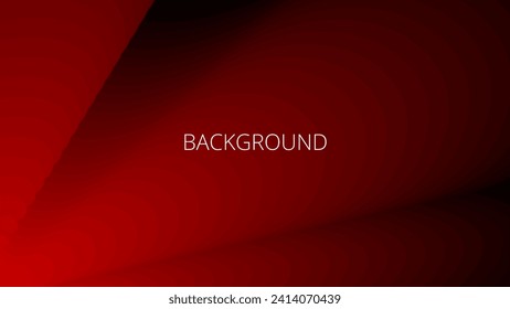 Red and black abstract background with sharp wavy lines and gradient transition, dynamic fluid shape	
