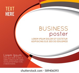 Red and black abstract background with wave. Abstract background, business poster or brochure.
